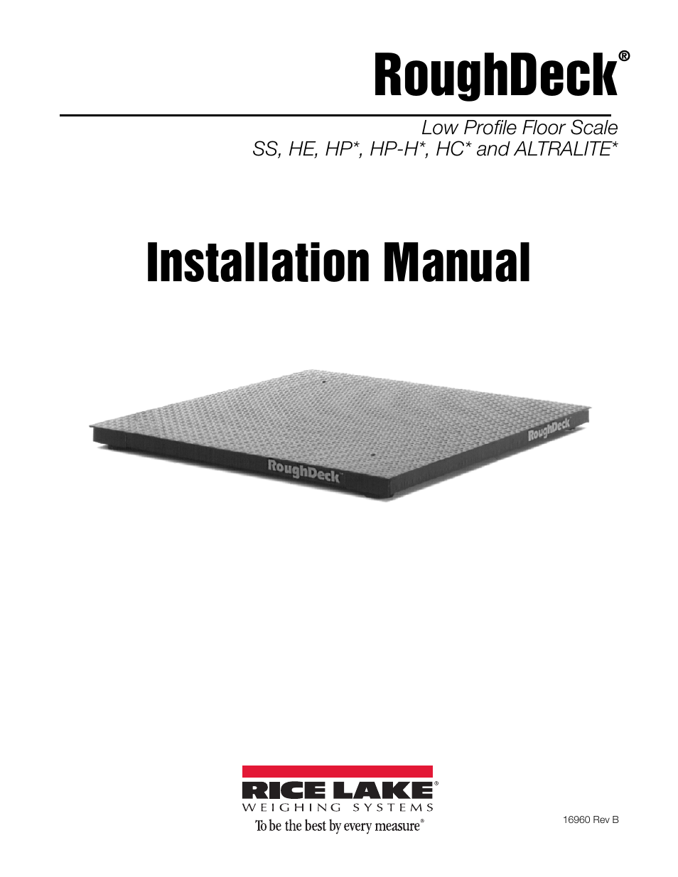 Rice Lake Washdown User Manual | 26 pages