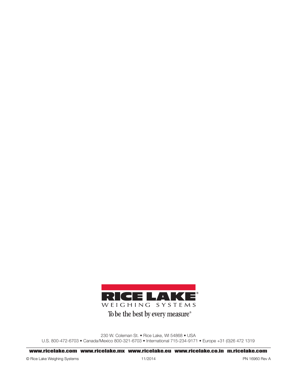 Rice Lake Washdown User Manual | Page 26 / 26