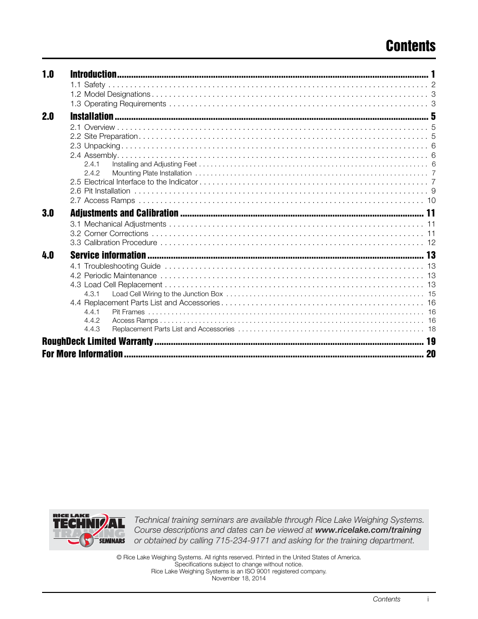 Rice Lake Washdown User Manual | Page 3 / 26