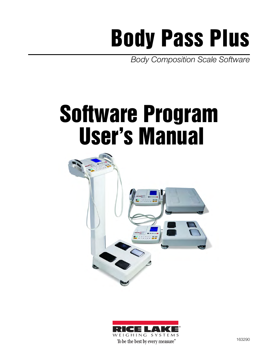 Rice Lake Upper Body Single Frequency Composition Analyzer - D1000-2 - Pass Plus Software User Manual | 38 pages