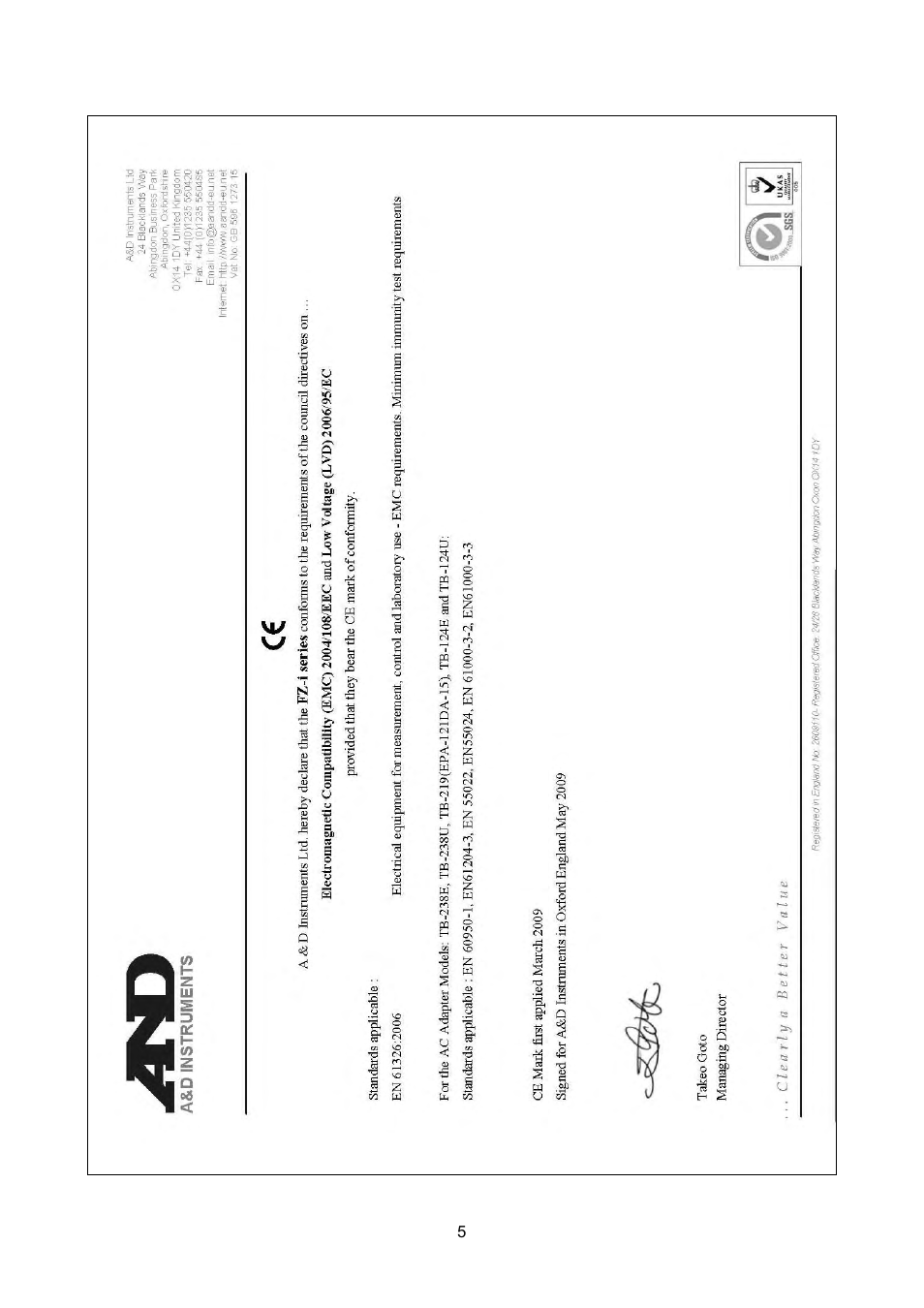 Rice Lake FX-i WP Series, A&D Weighing User Manual | Page 7 / 80