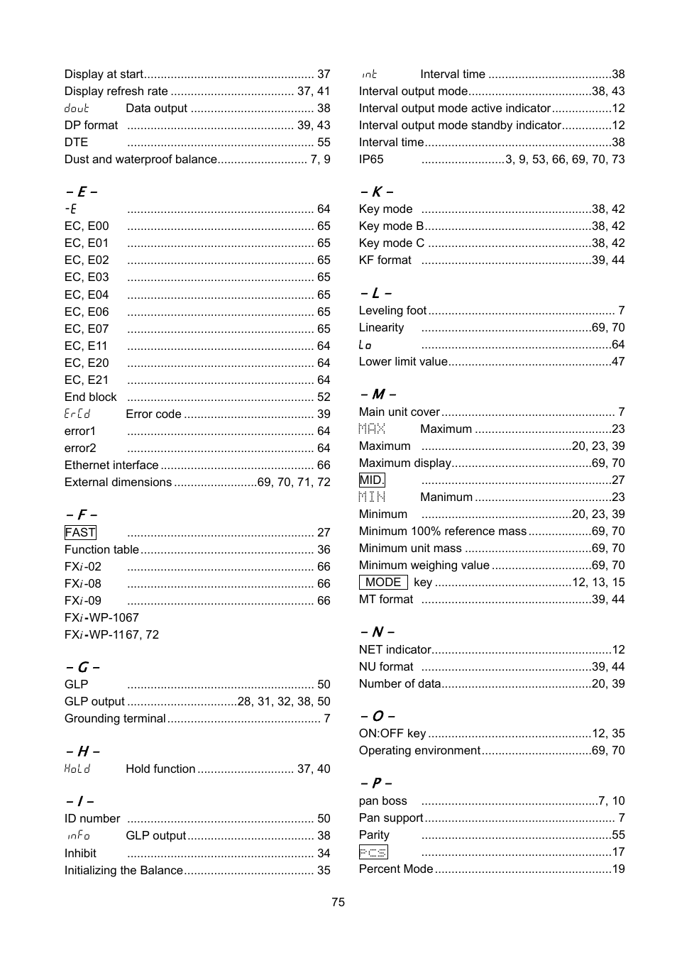 Rice Lake FX-i WP Series, A&D Weighing User Manual | Page 77 / 80