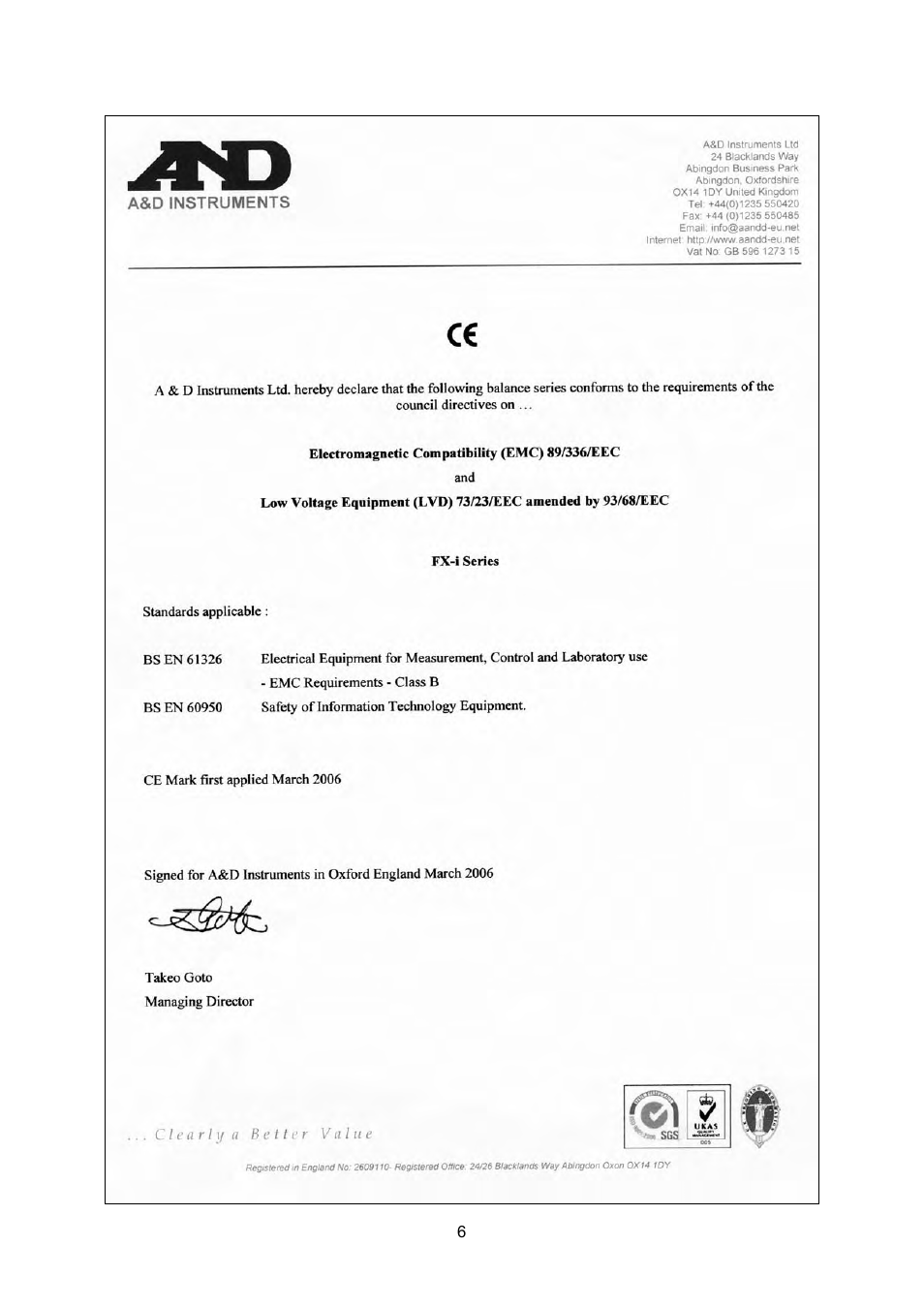 Rice Lake FX-i WP Series, A&D Weighing User Manual | Page 8 / 80