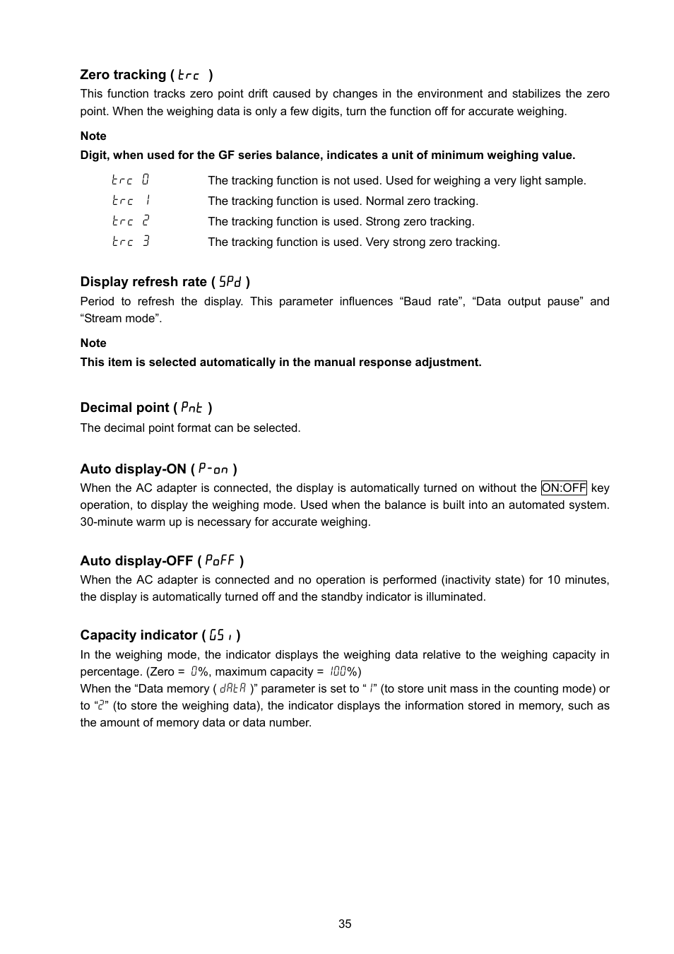 Rice Lake GF Series, A&D Weighing User Manual | Page 37 / 82