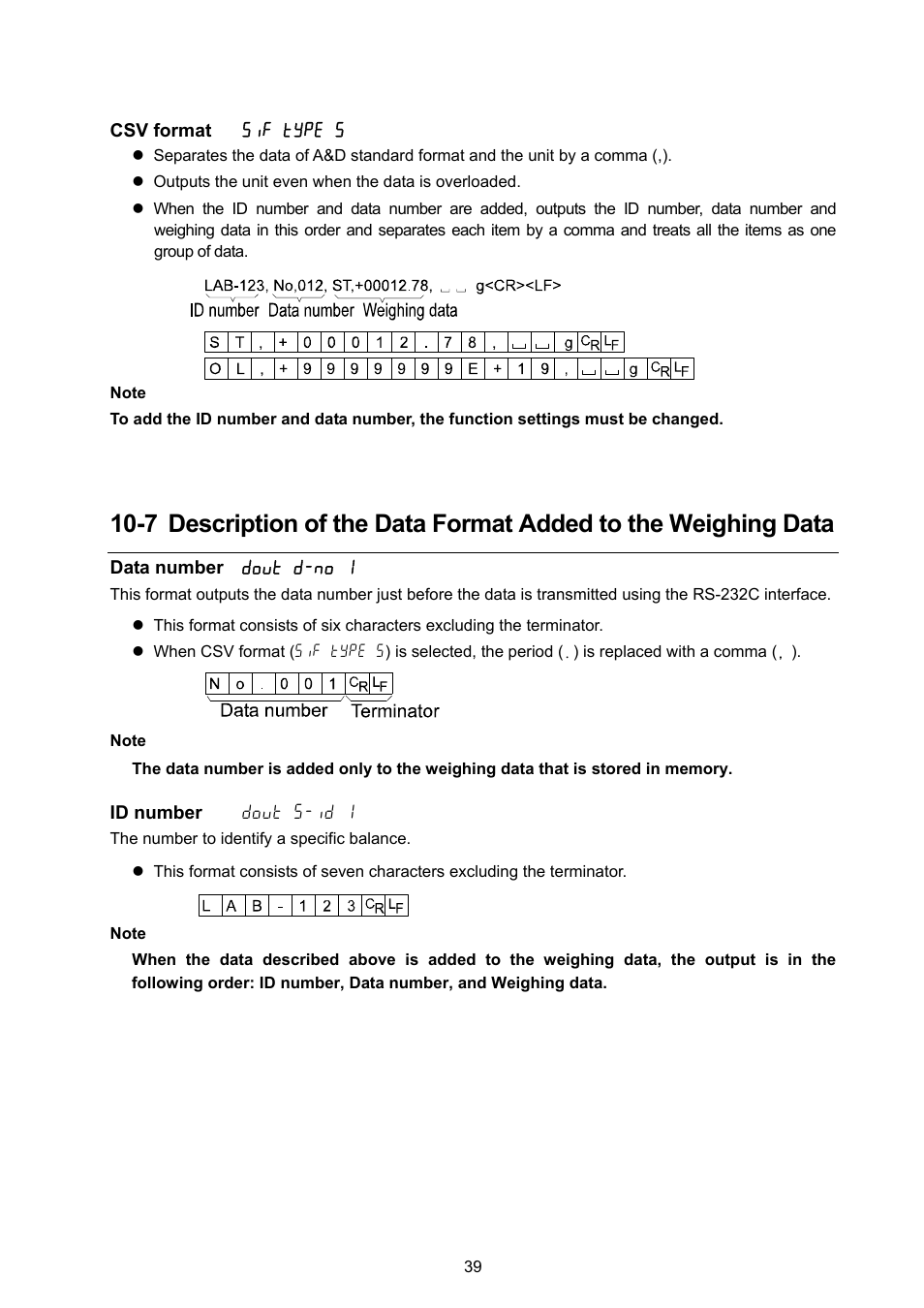 Rice Lake GF Series, A&D Weighing User Manual | Page 41 / 82