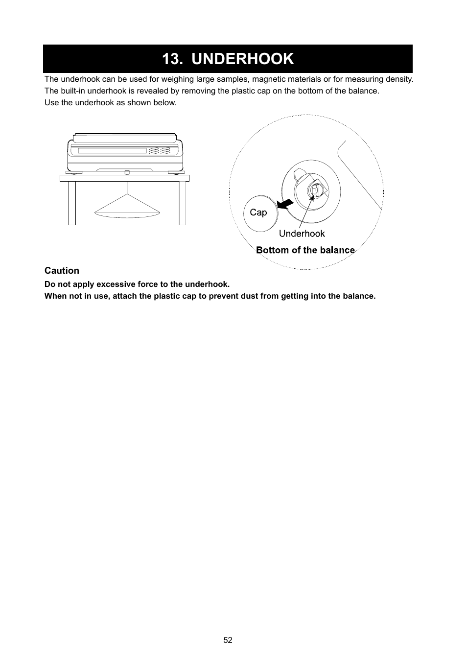 Underhook | Rice Lake GF Series, A&D Weighing User Manual | Page 54 / 82