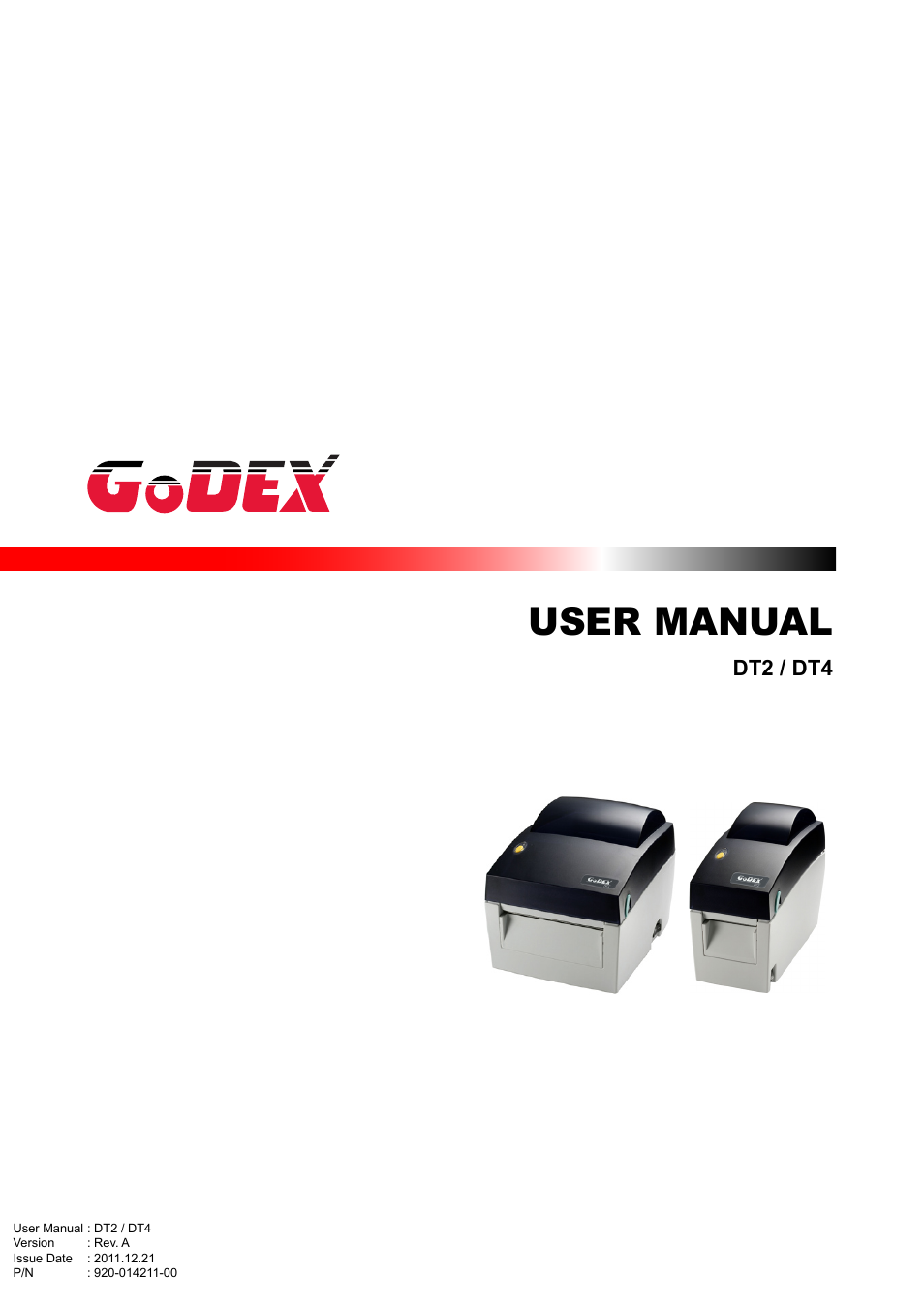 Rice Lake GoDEX DT4 User Manual User Manual | 35 pages