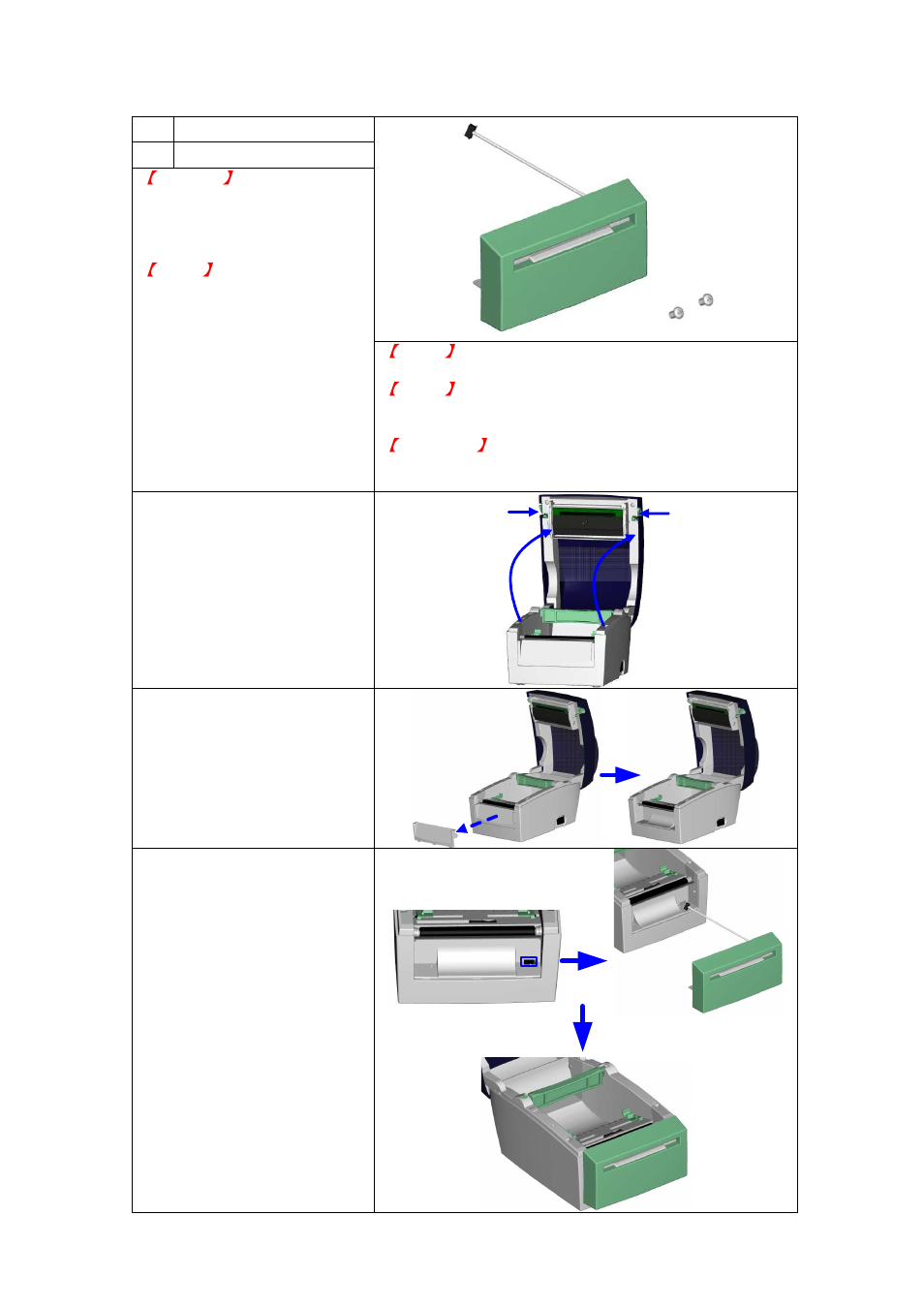 2. installing the cutter | Rice Lake GoDEX DT4 User Manual User Manual | Page 29 / 35