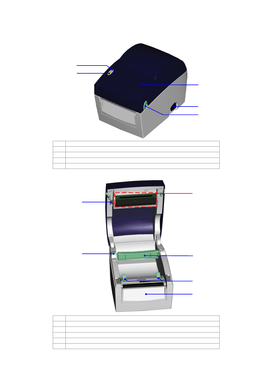 3. getting to know your printer | Rice Lake GoDEX DT4 User Manual User Manual | Page 7 / 35