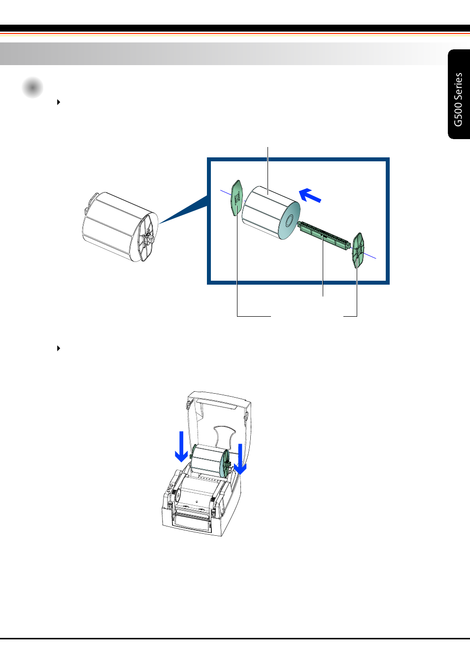 4_g500 user manual_printer setup_label_01, G500 s er ies | Rice Lake GoDEX G500 Direct Thermal/Thermal Transfer Label Printer User Manual | Page 11 / 47