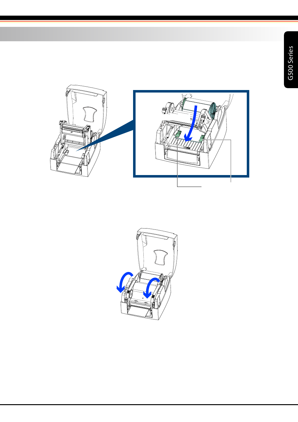 5_g500 user manual_printer setup_label_02, G500 s er ies | Rice Lake GoDEX G500 Direct Thermal/Thermal Transfer Label Printer User Manual | Page 12 / 47
