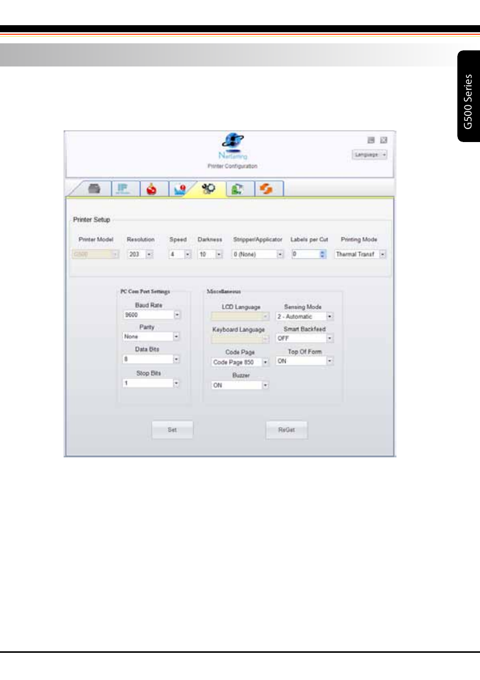 6_g500 user manual_netsetting_introduction_05, G500 s er ies | Rice Lake GoDEX G500 Direct Thermal/Thermal Transfer Label Printer User Manual | Page 27 / 47