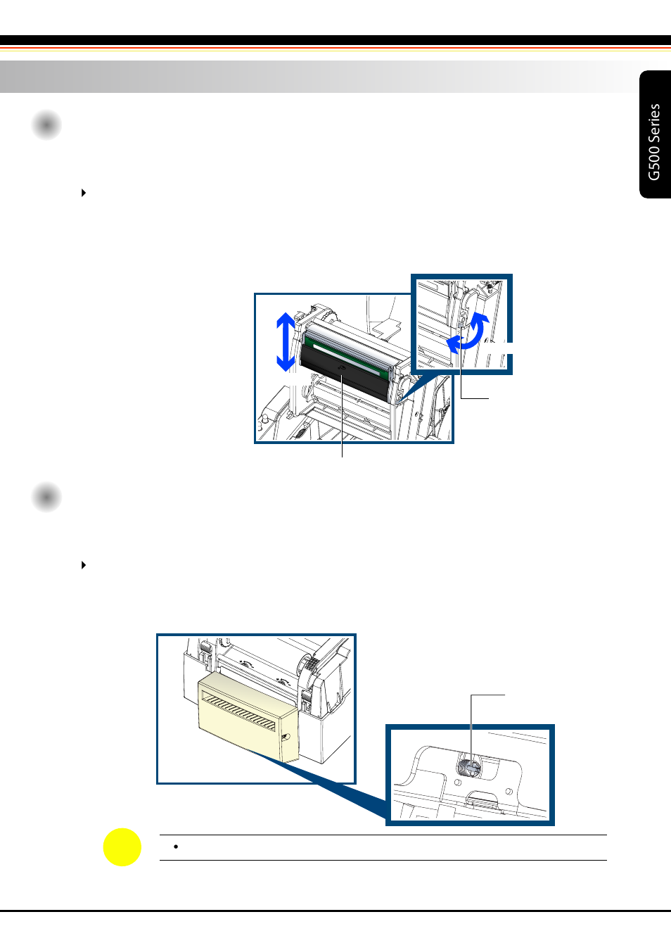 2_g500 user manual_maintenance&adjustment_02, G500 s er ies, 6 maintenance and adjustment | Rice Lake GoDEX G500 Direct Thermal/Thermal Transfer Label Printer User Manual | Page 41 / 47