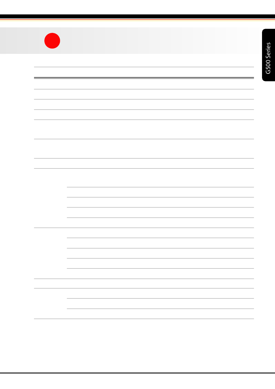 A-1_g500 user manual_appendix_spec_01, G500 s er ies, Appendix | Product specifications | Rice Lake GoDEX G500 Direct Thermal/Thermal Transfer Label Printer User Manual | Page 43 / 47