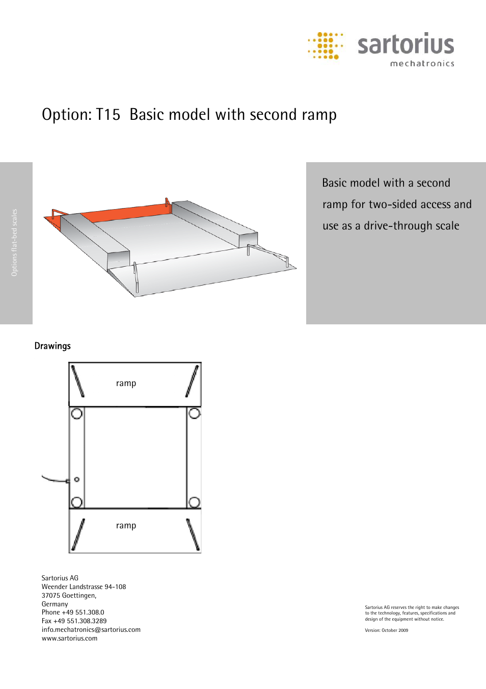 Rice Lake IF Platform 6600 lb Capacity - Option Second Ramp User Manual | 1 page