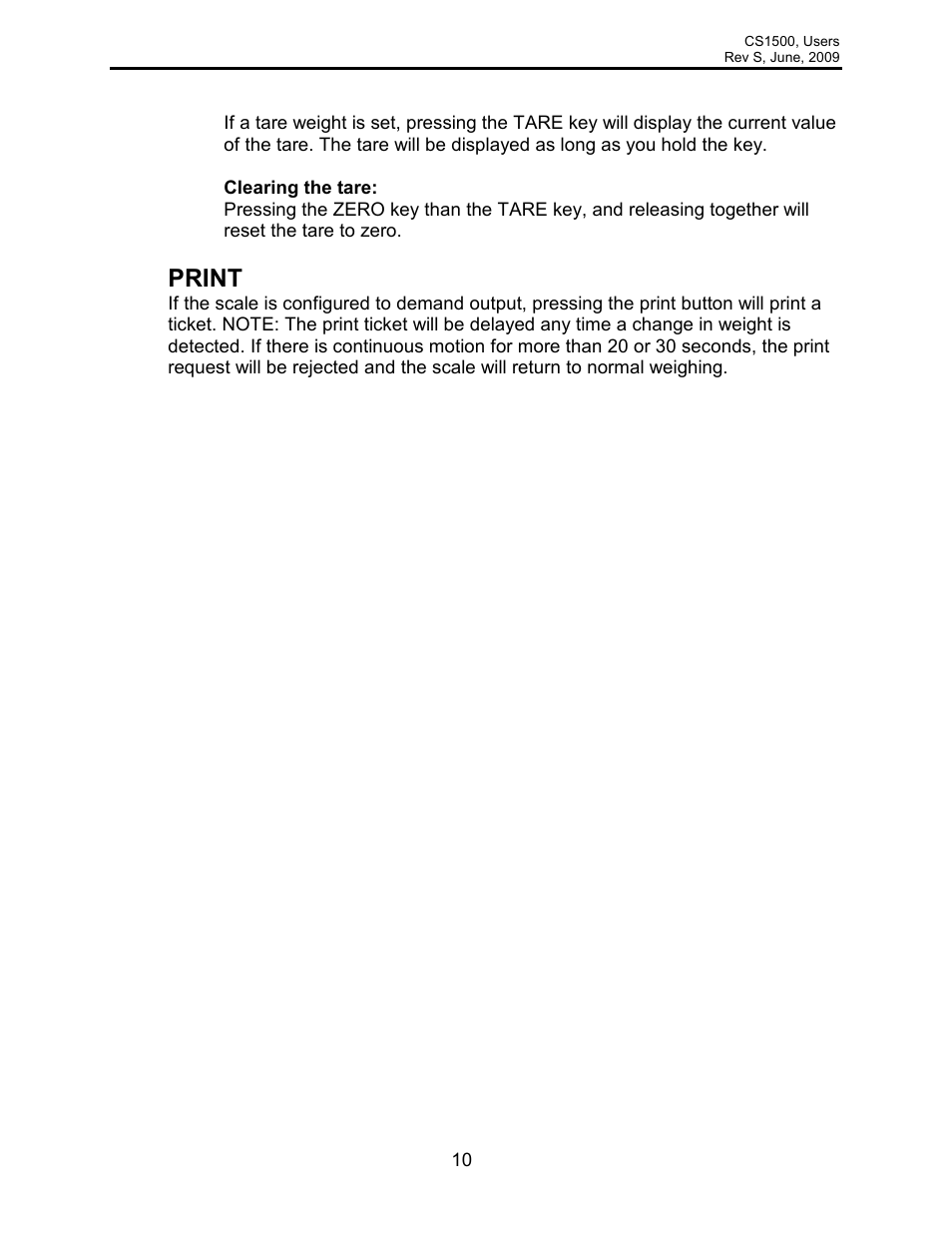 Print | Rice Lake Intercomp CS 1500 - Users Manual User Manual | Page 10 / 34