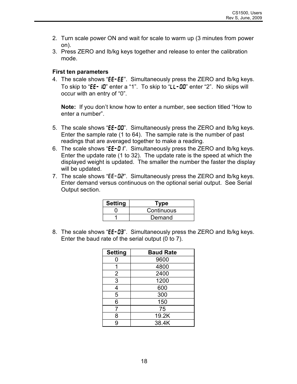 Rice Lake Intercomp CS 1500 - Users Manual User Manual | Page 18 / 34
