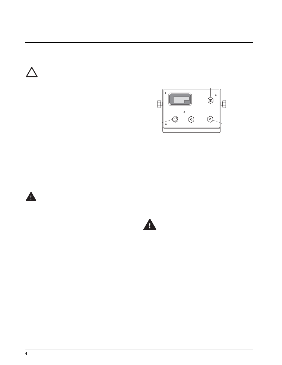 0 installation and wiring, 1 unpacking and assembly, 2 enclosure disassembly | 3 cable connections, 4 power connections, 1 ac units, 2 vac conversion, Installation and wiring, 1 ac units 2.4.2 vac conversion, Warning | Rice Lake IQ 700 Configurable Weight Indicator User Manual | Page 8 / 73