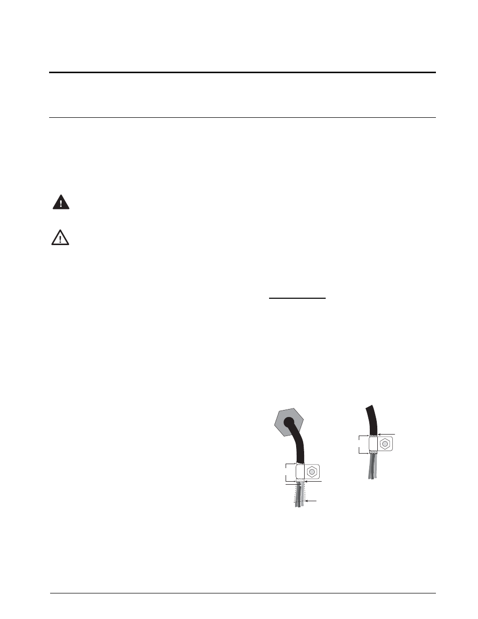 0 setup and service information, 1 enclosure disassembly, 2 cable connections | 1 cable grounding, Setup and service information, 1 enclosure disassembly 2.2 cable connections, Cable grounding, Caution, Warning | Rice Lake IQ Plus 210 Digital Weight Indicator User Manual | Page 7 / 34