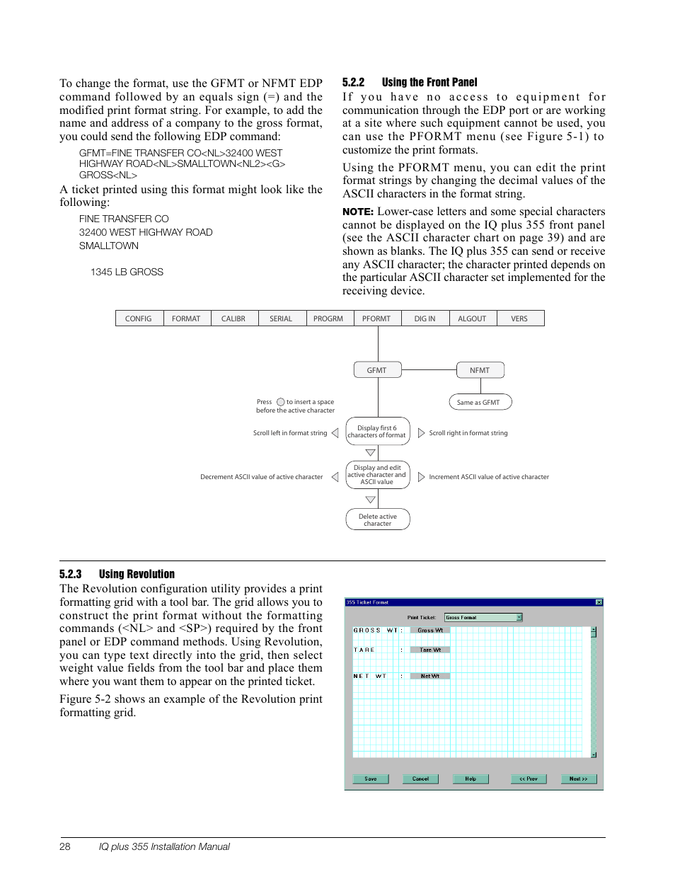 2 using the front panel, 3 using revolution, Using the front panel | Using revolution | Rice Lake IQ Plus 355 Installation Manual V1.17 User Manual | Page 32 / 54