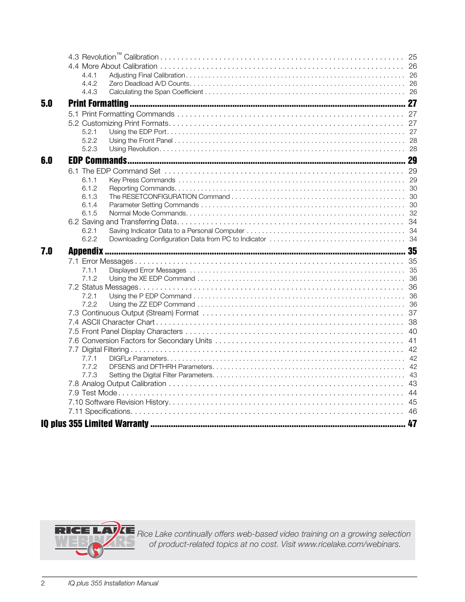 Rice Lake IQ Plus 355 Installation Manual V1.17 User Manual | Page 4 / 54