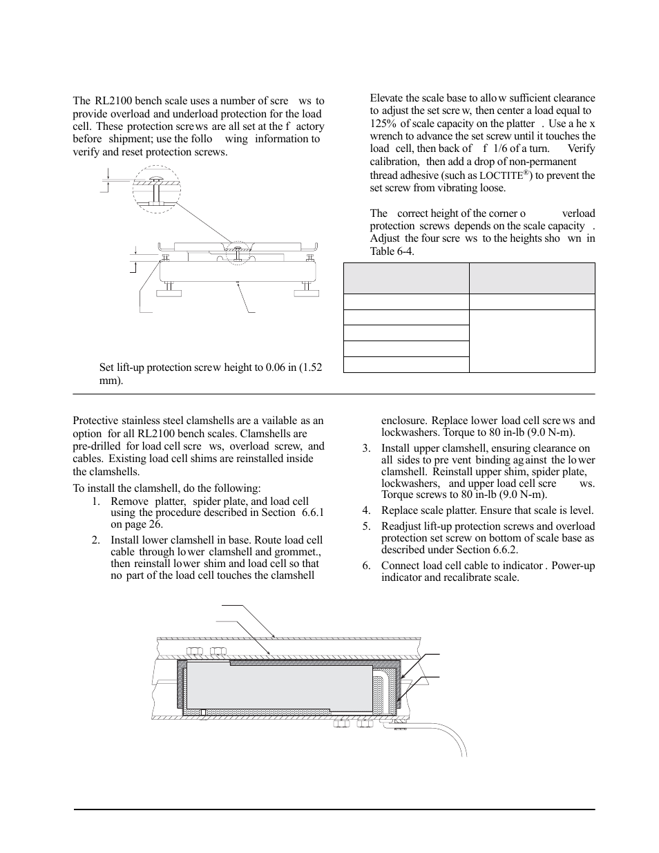 2 bench scale adjustments, 3 clamshell installation, Bench scale adjustments | Clamshell installation | Rice Lake IQ plus 2100SL Digital Bench Scale User Manual | Page 31 / 42