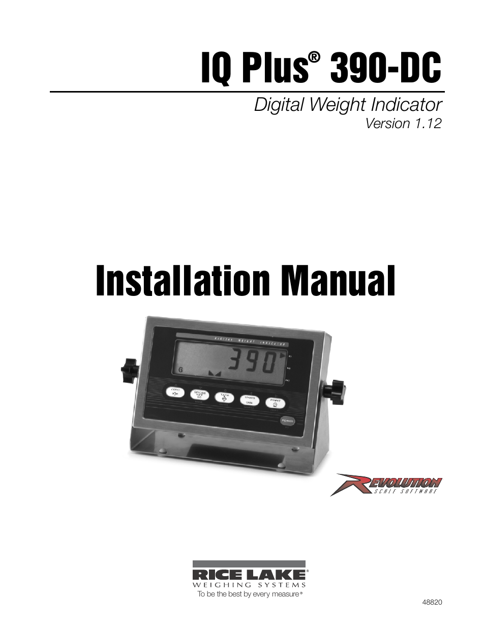 Rice Lake Farm Bars - IQ plus 390-DC User Manual | 48 pages