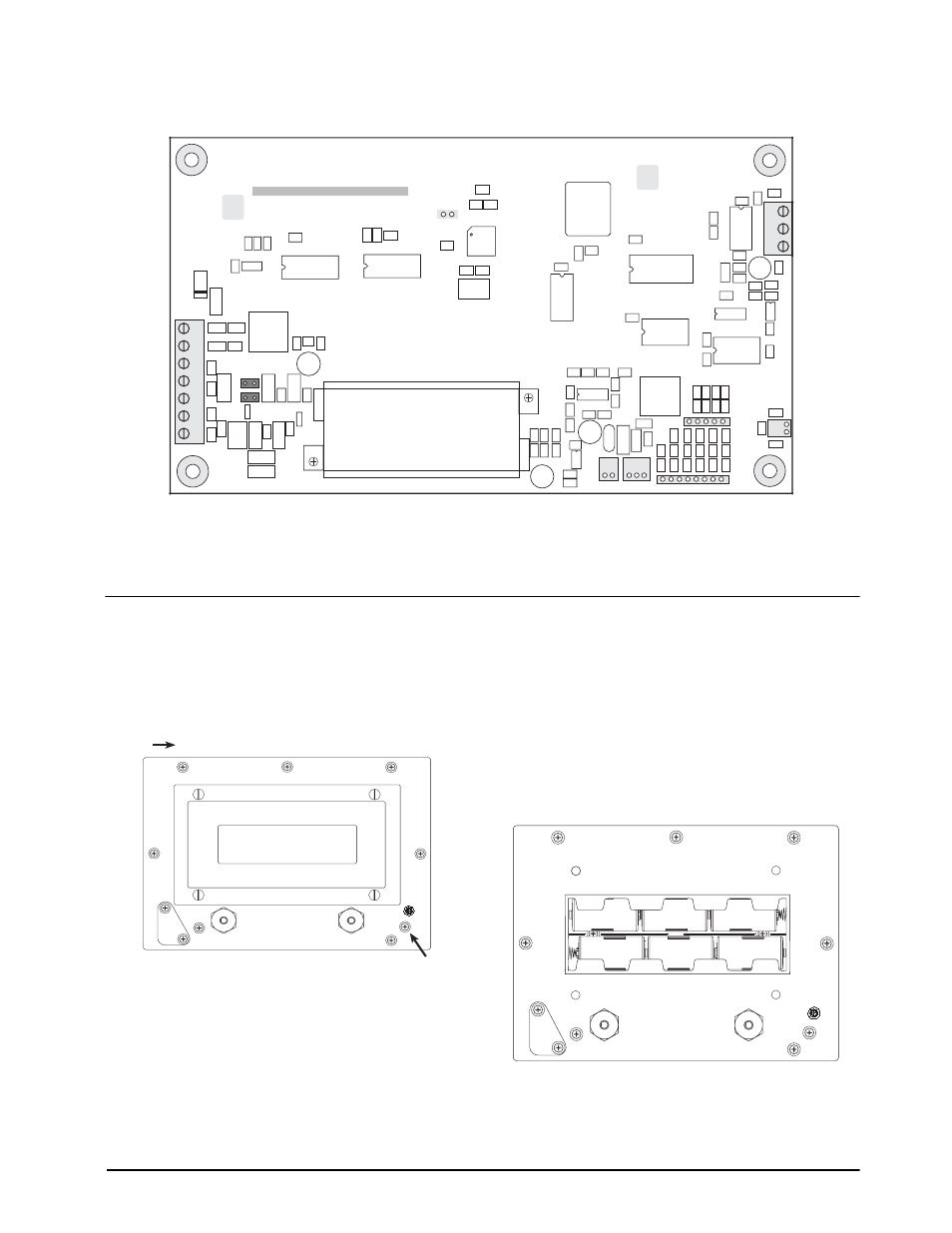 4 enclosure reassembly, 5 battery installation, 4 enclosure reassembly 2.5 battery installation | Figure 2-5. battery installation, Installation 7 | Rice Lake IQ plus 590-DC Installation Manual User Manual | Page 11 / 47