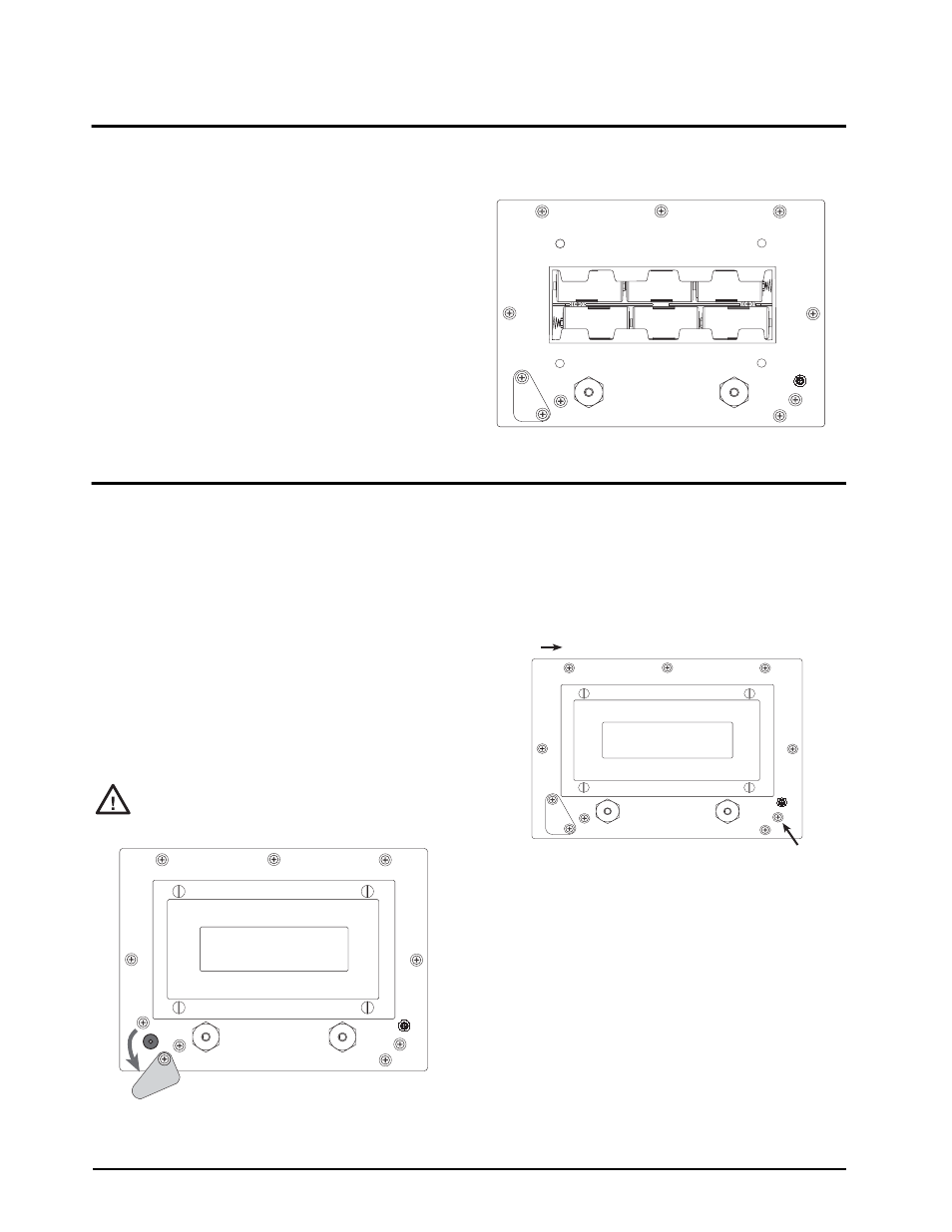 Battery installation, Using the ac adapter | Rice Lake IQ plus 590-DC Operator Card User Manual | Page 4 / 4