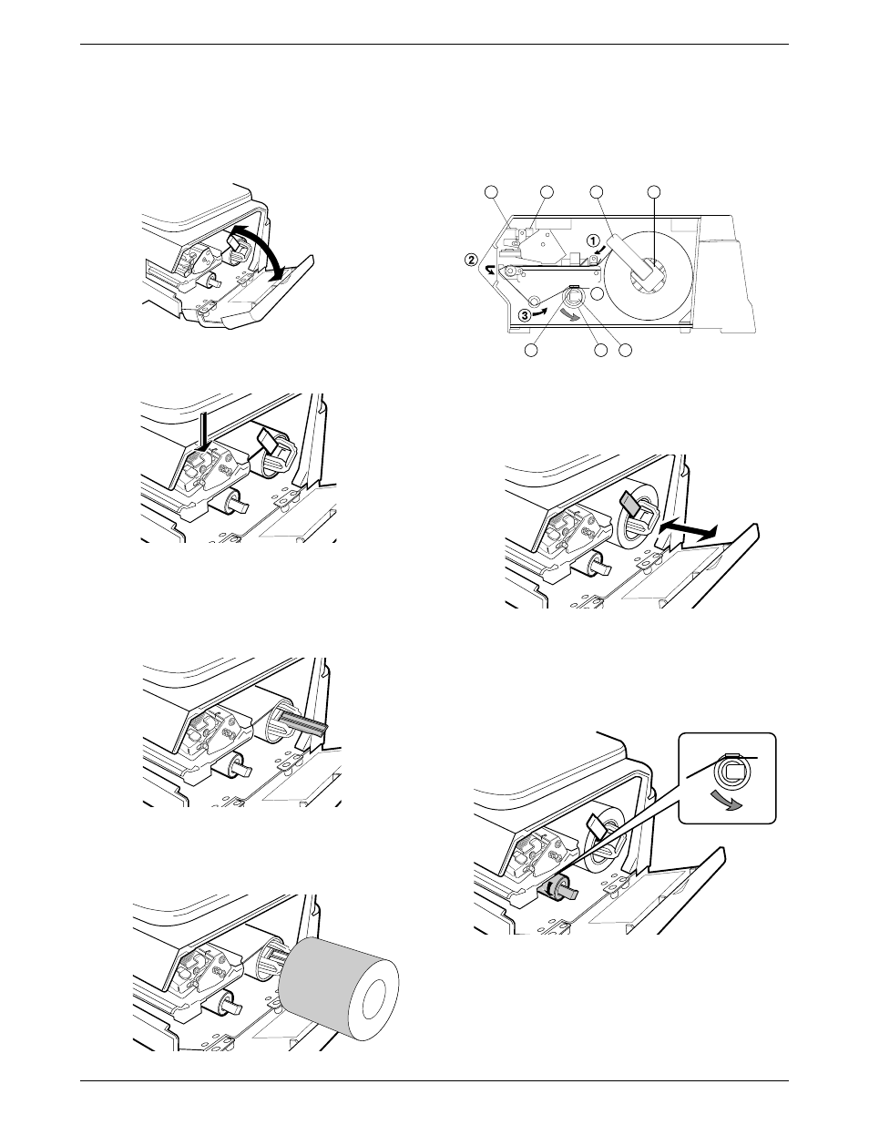 5 loading/unloading label roll, 1 loading | Rice Lake Ishida Astra Operating Manual User Manual | Page 15 / 88