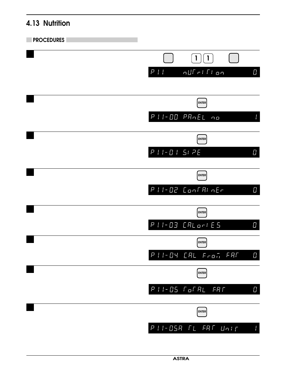 13 nutrition | Rice Lake Ishida Astra Operating Manual User Manual | Page 54 / 88