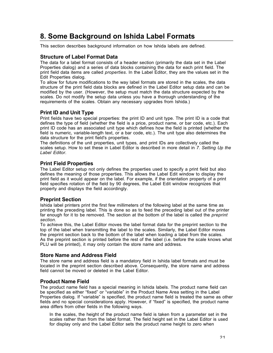 Some background on ishida label formats | Rice Lake Ishida AstraLabel User Guide User Manual | Page 25 / 27