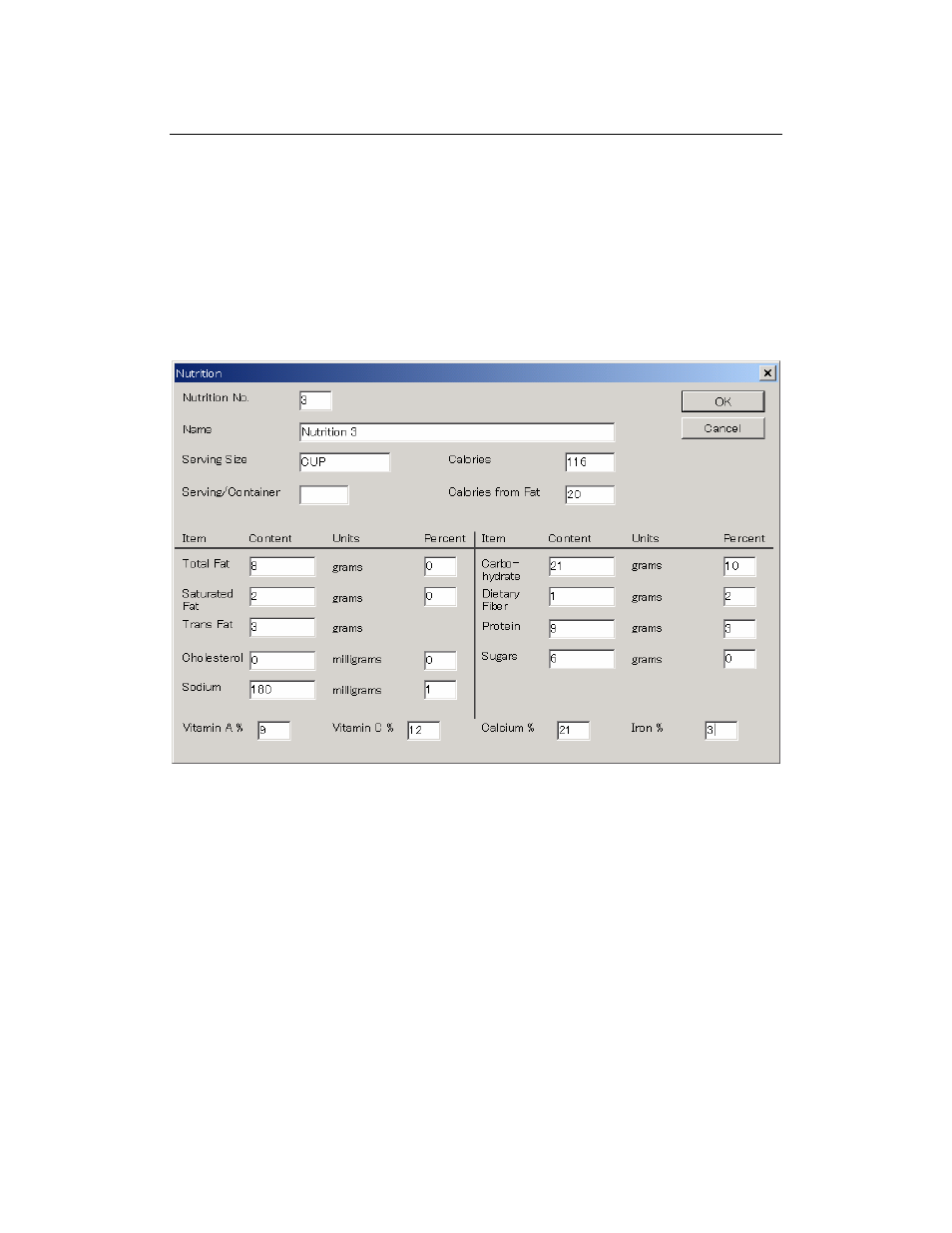 Nutrition (usa) | Rice Lake Ishida AstraLink User Manual | Page 43 / 58