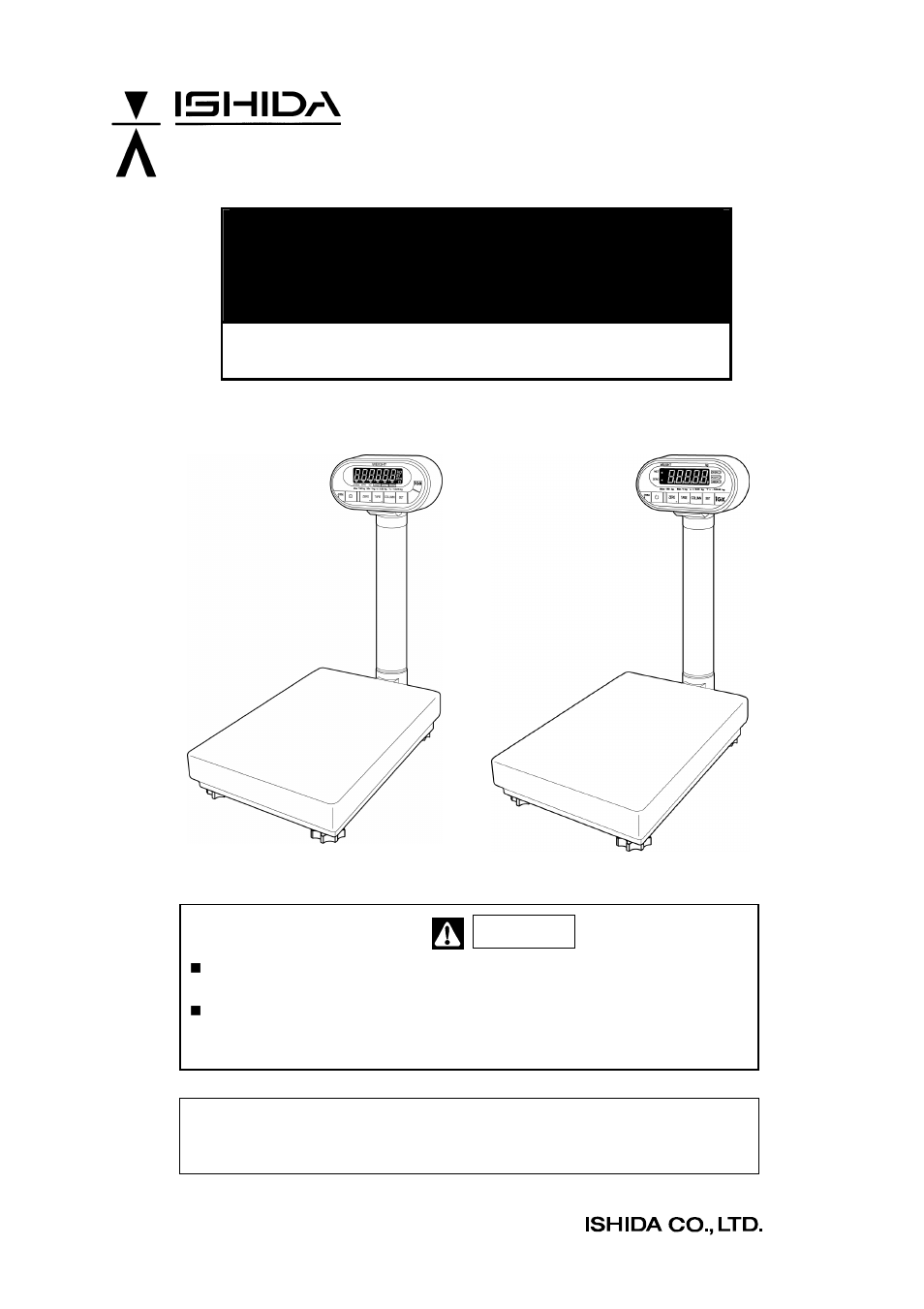 Rice Lake Ishida IGX & IGB Series - Service Manual User Manual | 47 pages