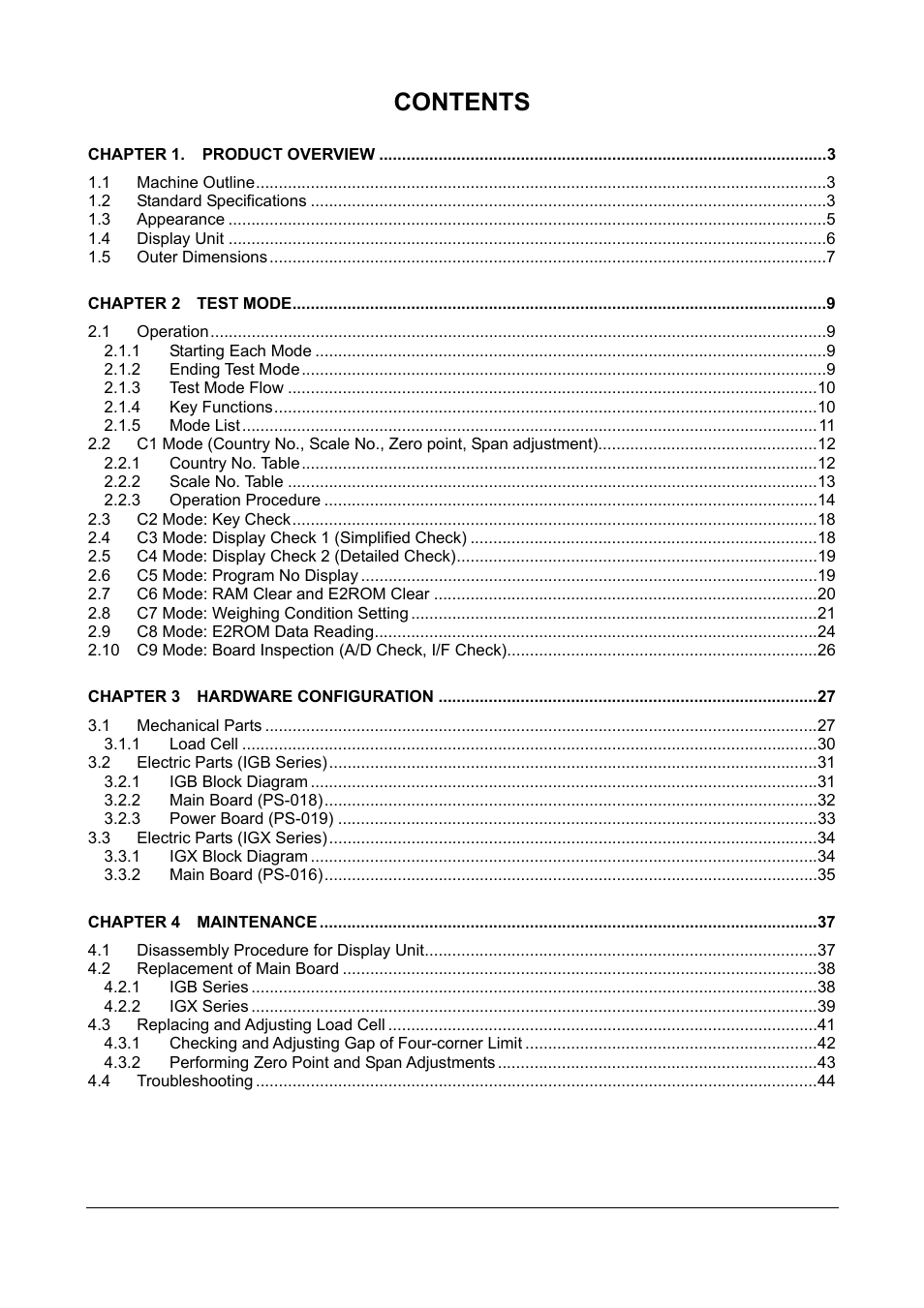 Rice Lake Ishida IGX & IGB Series - Service Manual User Manual | Page 2 / 47