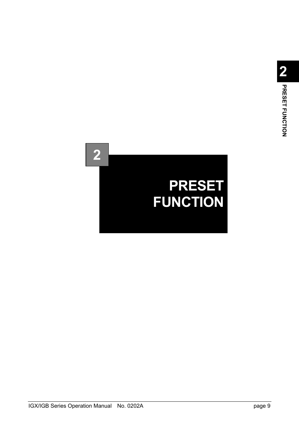 Preset function 2 | Rice Lake Ishida IGX & IGB Series - Operation Manual User Manual | Page 12 / 38