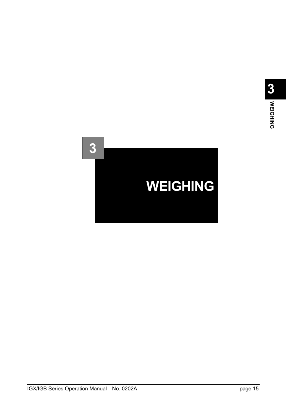 Weighing 3 | Rice Lake Ishida IGX & IGB Series - Operation Manual User Manual | Page 18 / 38