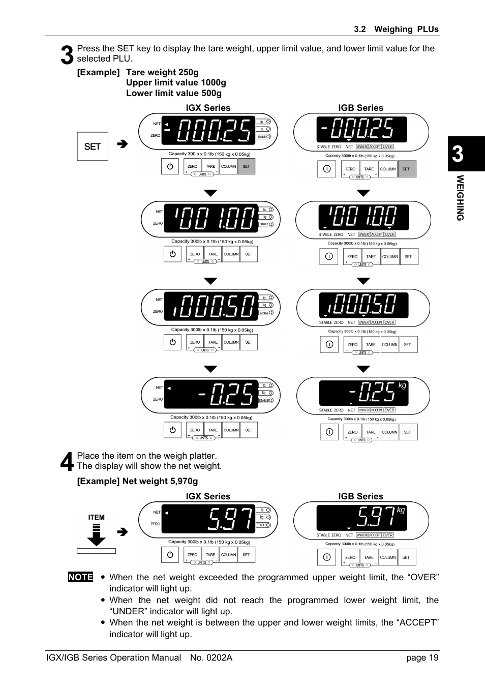 Rice Lake Ishida IGX & IGB Series - Operation Manual User Manual | Page 22 / 38