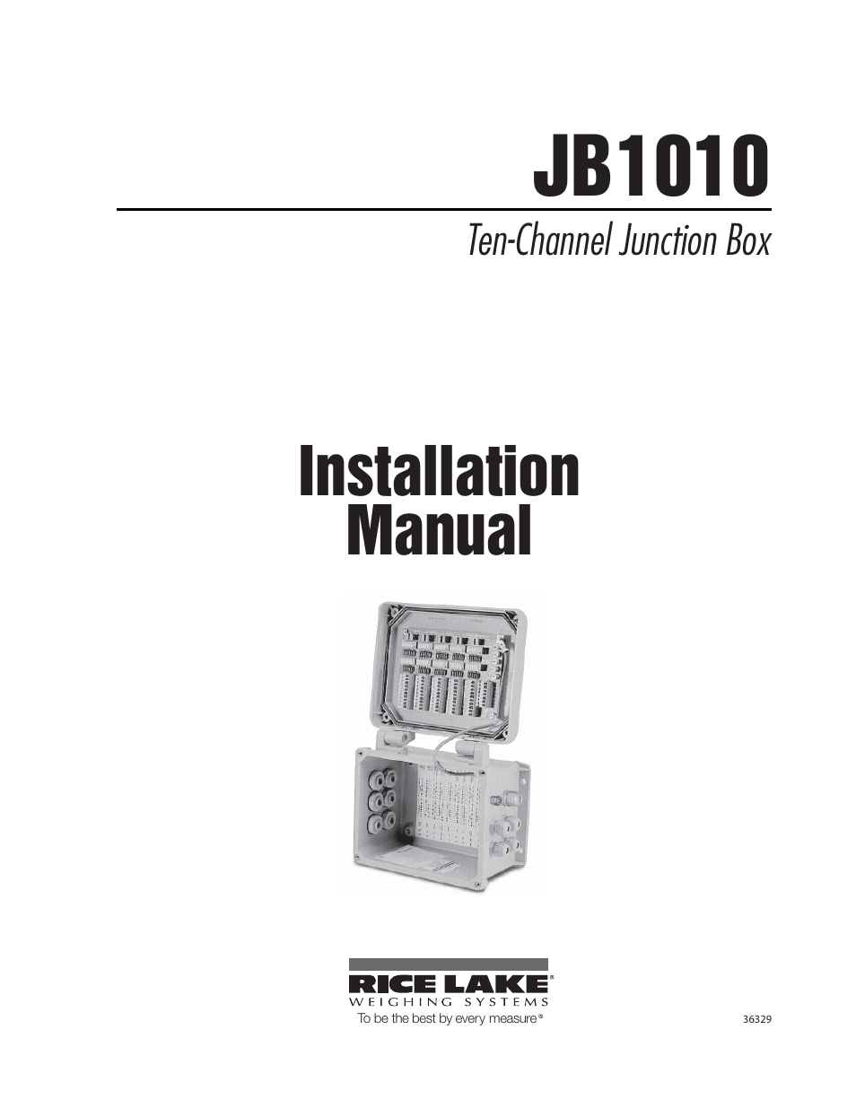 Rice Lake JB1010 Signal/Excitation Trim User Manual | 14 pages