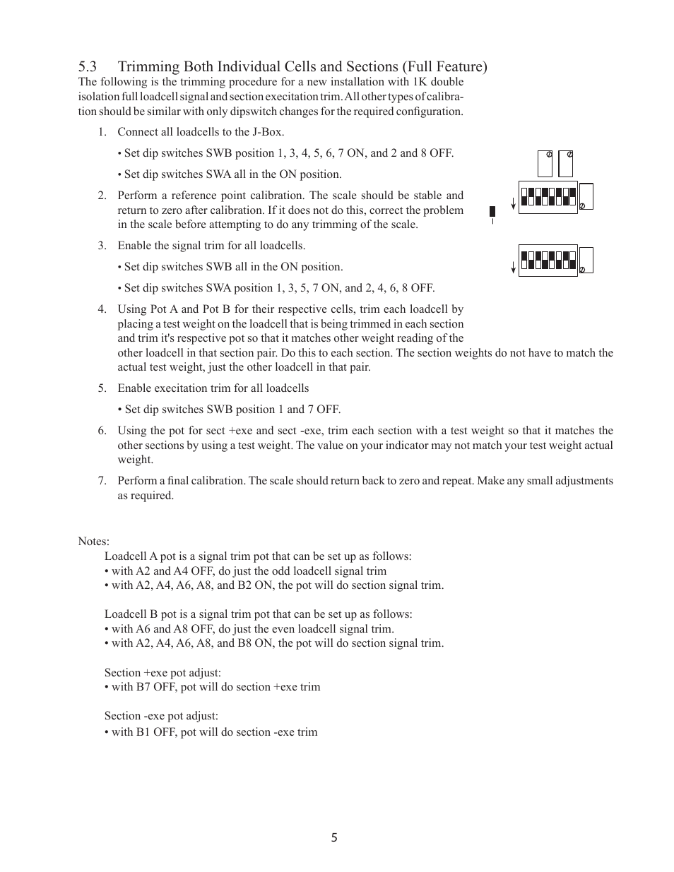 Rice Lake JB1010 Signal/Excitation Trim User Manual | Page 8 / 14