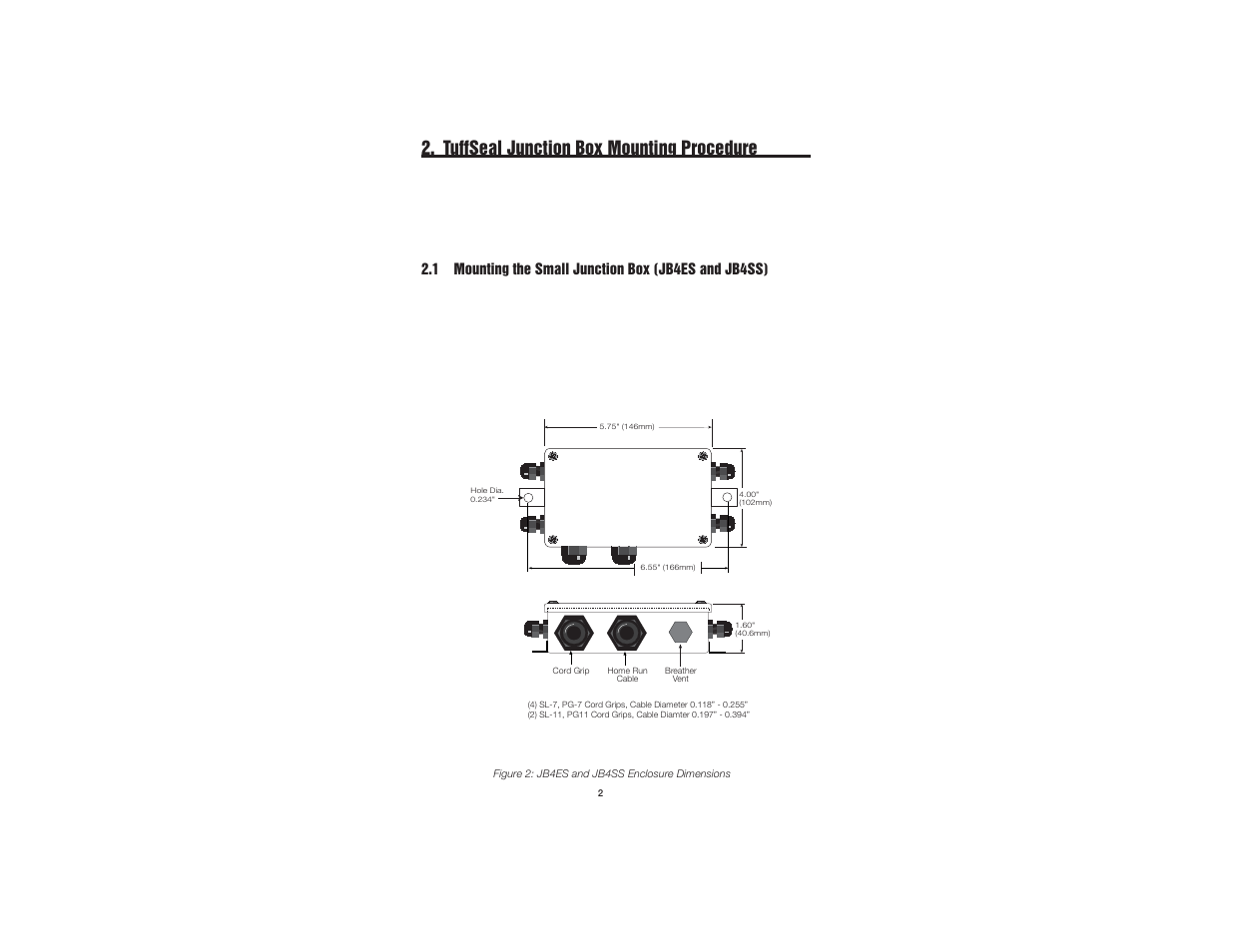 Tuffseal junction box mounting procedure | Rice Lake JB4SS TuffSeal Signal Trim Junction Box User Manual | Page 4 / 11