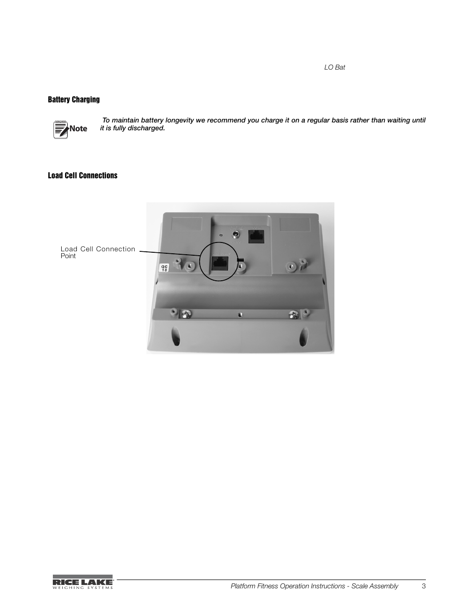 Rice Lake Legal For Trade Platform/Fitness Scale - Rice Lake Dietary Fitness Scale Operating Instructions User Manual | Page 7 / 16