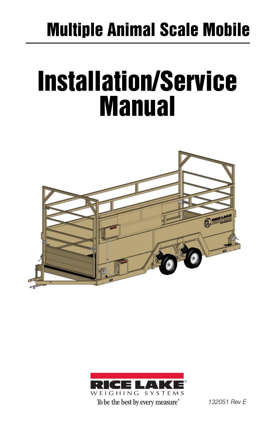 Rice Lake Mobile Group Animal Scale - MAS-M - Operators Manual User Manual | 48 pages