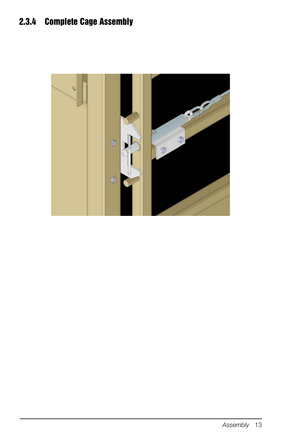 4 complete cage assembly, Complete cage assembly | Rice Lake Mobile Group Animal Scale - MAS-M - Operators Manual User Manual | Page 17 / 48