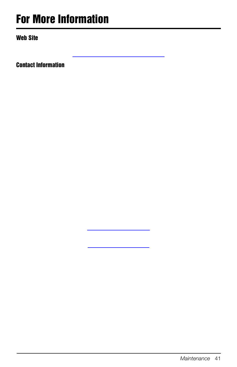 For more information | Rice Lake Mobile Group Animal Scale - MAS-M - Operators Manual User Manual | Page 45 / 48
