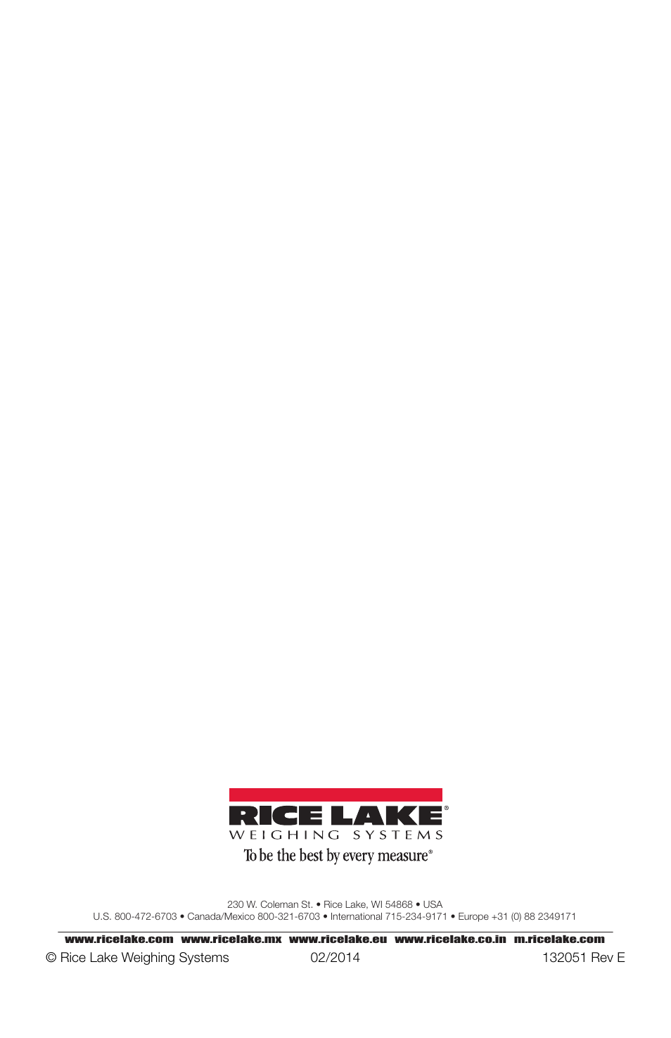 Rice Lake Mobile Group Animal Scale - MAS-M - Operators Manual User Manual | Page 48 / 48