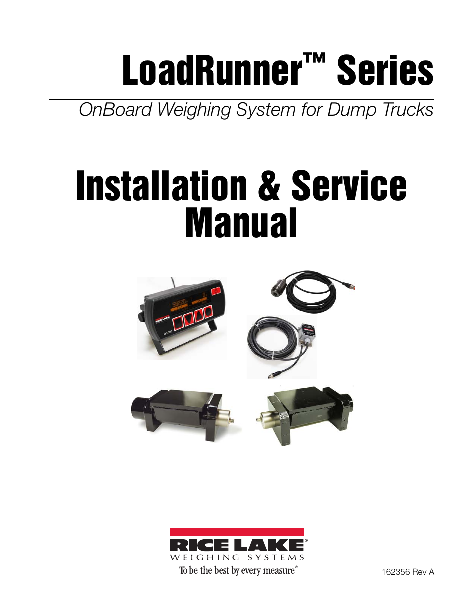 Rice Lake Loadrunner Dump Truck Systems Kit User Manual | 29 pages