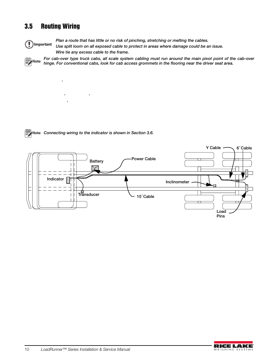 5 routing wiring | Rice Lake Loadrunner Dump Truck Systems Kit User Manual | Page 14 / 29
