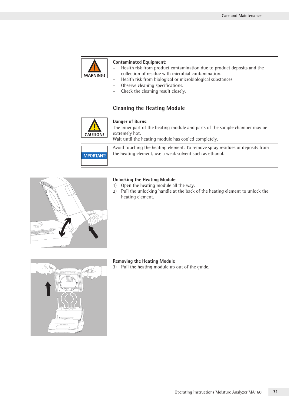 Rice Lake MA160 Sartorius Moisture Analyzer User Manual | Page 71 / 82