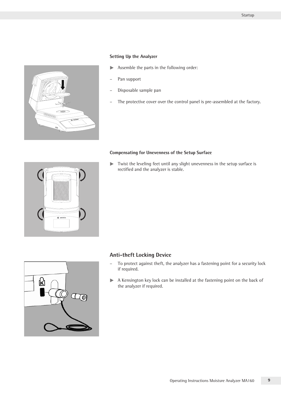 Rice Lake MA160 Sartorius Moisture Analyzer User Manual | Page 9 / 82